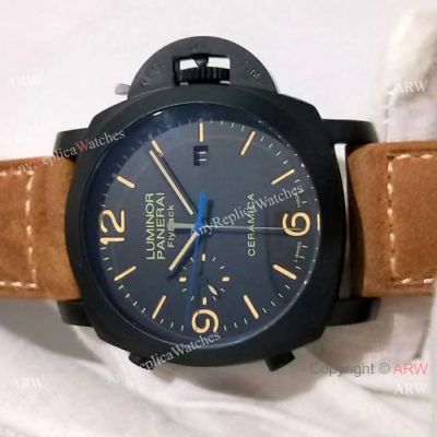 Panerai Luminor FLYBACK Black Case Watch - PAM580